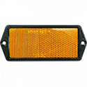 Catadiottro retroriflettente 128x67 mm colore giallo