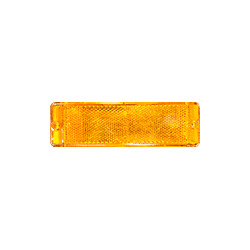 Catadiottro retroriflettente 160x49 mm colore giallo