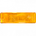 Catadiottro retroriflettente 160x49 mm colore giallo