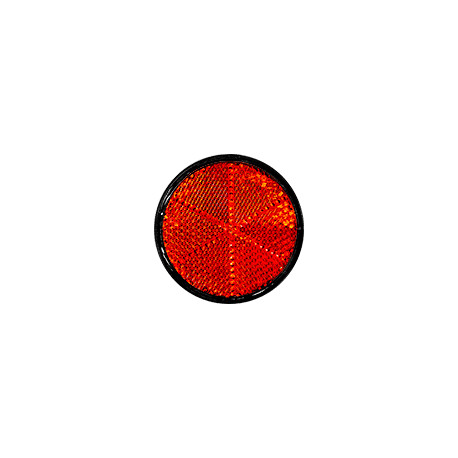 Catadiottro retrorilflettente rosso e vite posteriore