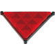Catadiottro retroriflettente rosso triangolare