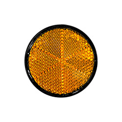 Catadiottro retroriflettente giallo biadesivo