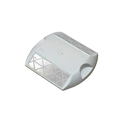 Occhio di gatto retroriflettente bianco/bianco senza ades. bicomponent