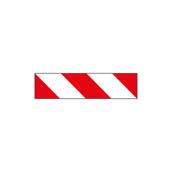Autoadesivo rifrangente strisce B/R H. I