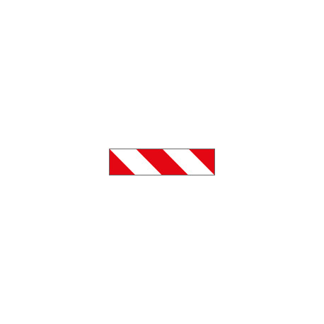 Autoadesivo rifrangente strisce B/R H. I