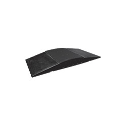 Rampa passacavi in gomma con 5 scanalature da mm 40x40 colore NERO