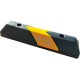 Ferma-ruota in PPC nero - strisce gialle 100X150X600mm
