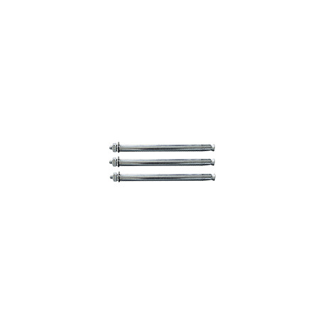 Set 3 tasselli fissaggio lungh 250 mm diametro 12 mm per profili