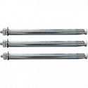 Set 3 tasselli fissaggio lungh 250 mm diametro 12 mm per profili