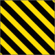 Pannello adesivo rifrangente giallo nero