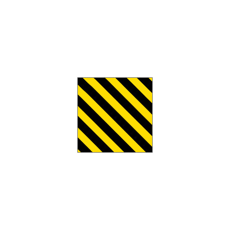 Pannello adesivo rifrangente giallo nero
