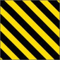 Pannello adesivo rifrangente giallo nero