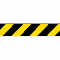 Pannello adesivo rifrangente giallo nero