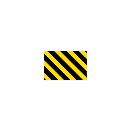 Pannello adesivo rifrangente giallo nero