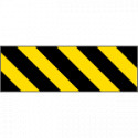 Pannello adesivo rifrangente giallo nero