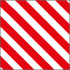 Pannello adesivo rifrangente bianco rosso
