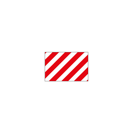 Pannello adesivo rifrangente bianco rosso