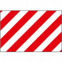 Pannello adesivo rifrangente bianco rosso
