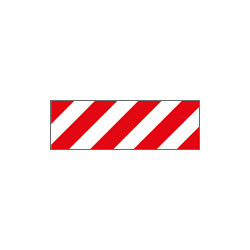 Pannello adesivo rifrangente bianco rosso