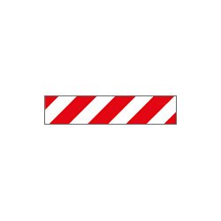 Pannello adesivo rifrangente bianco rosso