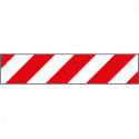 Pannello adesivo rifrangente bianco rosso