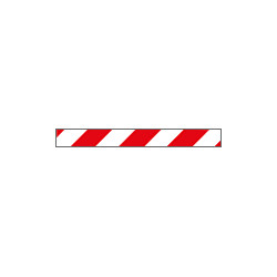 Pannello adesivo rifrangente bianco rosso
