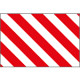 Pannello adesivo rifrangente bianco rosso