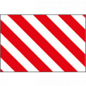 Pannello adesivo rifrangente bianco rosso