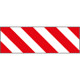 Pannello adesivo rifrangente bianco rosso