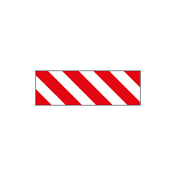 Pannello adesivo rifrangente bianco rosso