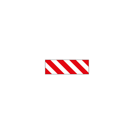 Pannello adesivo rifrangente bianco rosso