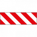 Pannello adesivo rifrangente bianco rosso