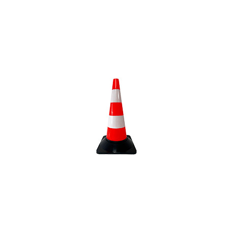 Cono segnale polietilene bianco/rosso