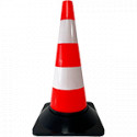 Cono segnale polietilene bianco/rosso