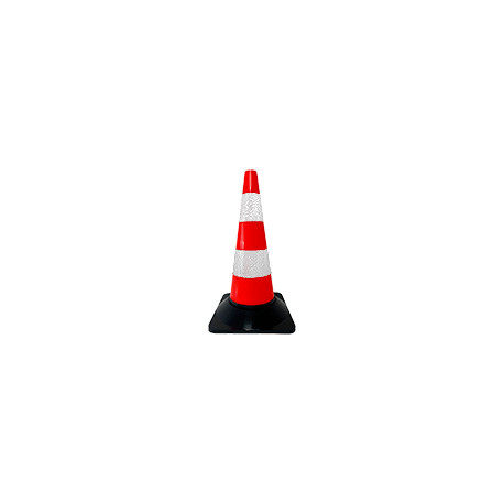 Cono segnale polietilene rosso bianco rifrangente