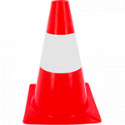 Cono segnale polietilene bianco rosso