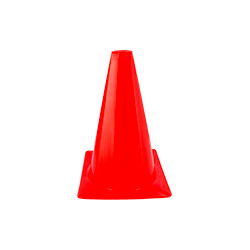 Cono segnale polietilene rosso fluorescente
