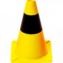 Cono segnale polietilene giallo nero