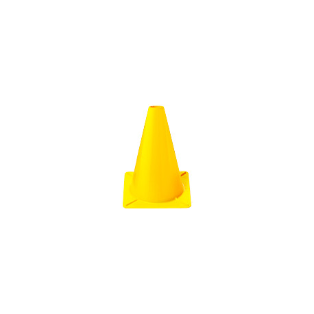 Cono segnale polietilene giallo