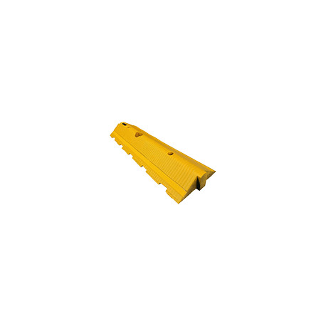 Cordolo delimitatore omologato in gomma giallo elem. centrale h. 10 cm.