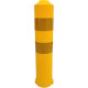 Delineatore cilindrico gomma giallo cm. 70x33 h + fasce rifr. per COT100