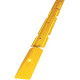 Cordolo delimitatore omologato in gomma giallo elem. centrale h. 5 cm.