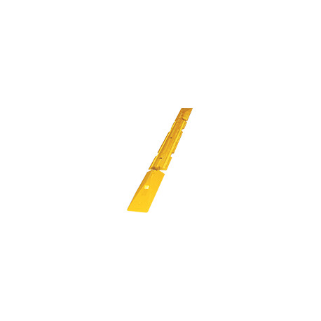 Cordolo delimitatore omologato in gomma giallo elem. centrale h. 5 cm.