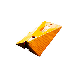 Cordolo delimitatore omologato in gomma giallo term. femmina h. 5 cm.