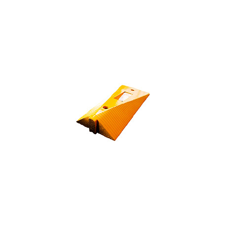 Cordolo delimitatore omologato in gomma giallo term. maschio h. 5 cm.