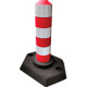 Delineatore flessibile cilindrico 3 fasce rifrangenti h. 33 cm.