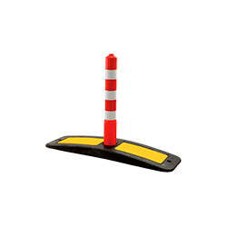 Delineatore CURBFIX h. 60 cm. diametro cm 8 rifrangente classe 2