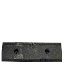 Cordolo Maxi rettilineo in gomma nera peso kg. 14