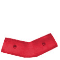 Cordolo Maxi angolo 45 gradi gomma rifrangente rossa cm. 30x25+25x15