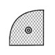 Cordolo Maxi angolo 90 gradi gomma rifrangente cm. 30x30x15 h